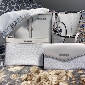 Michael Kors Kimberly Large 3 in 1 tote - White